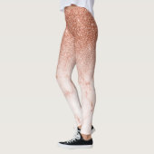 Roos Gold Glam Glitter Sparkle Ombre Marble Leggings (Links)