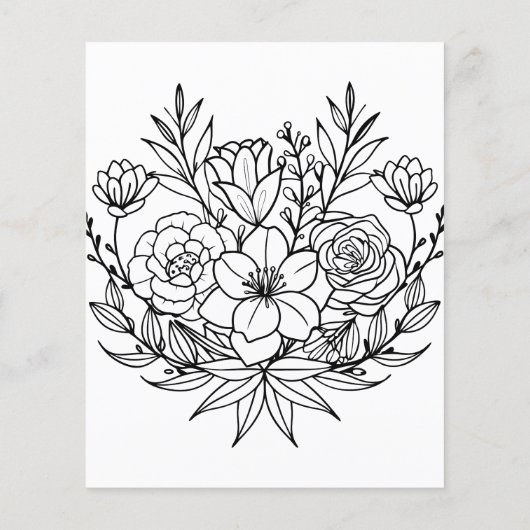 Roos Gold Glam Party Menu (Achterkant)