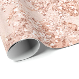 Roos Gold Glam Skinny Glitter Bride Gray Copper Cadeaupapier