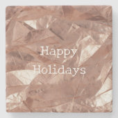 Roos Gold Glam Stenen Onderzetter (Voorkant)