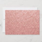 Roos Gold Glam Sweet 16 Birthday Script Kaart (Achterkant)