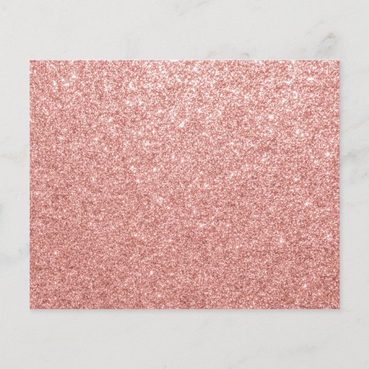 Roos Gold Glam Sweet 16 Modern Script Invitation (Achterkant)