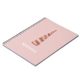 Roos Gold Glam Unicorn Notitieboek (Linkerzijde)