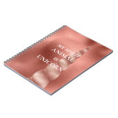 Roos Gold Glam Unicorn Notitieboek (Linkerzijde)