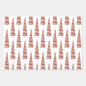 Roos Gold Glam Unicorn Verjaardag Inpakpapier Vel (Voorkant 3)