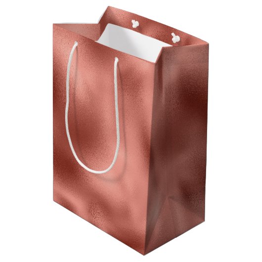 Roos Gold Glam Unicorn Verjaardag Medium Cadeauzakje (Achterkant Gekanteld)