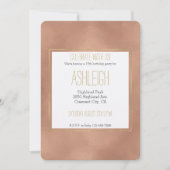 Roos Gold Glam Verjaardag Kaart (Voorkant)
