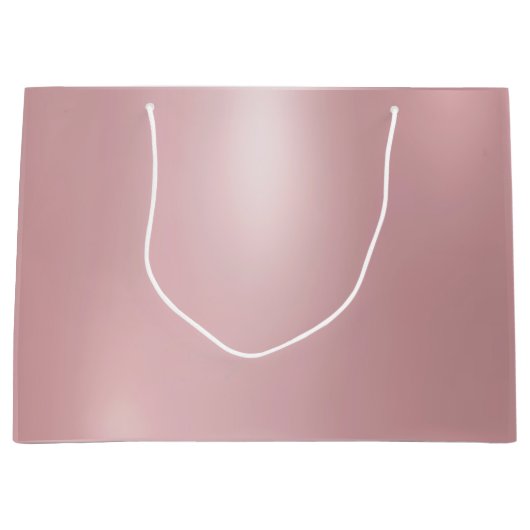 Roos Gold Glamor Modern Trendy Sjabloon Groot Cadeauzakje (Voorkant)