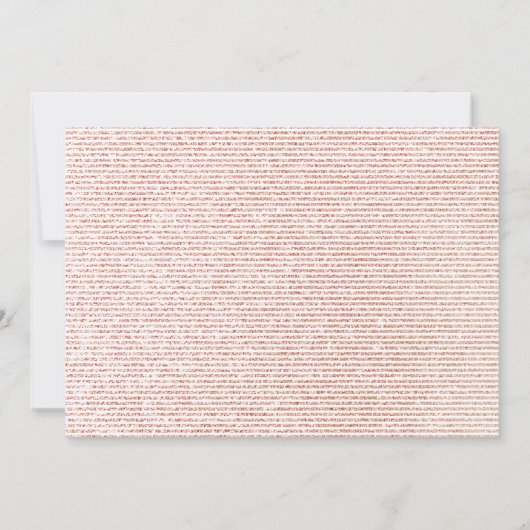 Roos Gold Glitter 2024 Oudejaarsfeest Kaart (Achterkant)