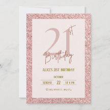 Roos Gold Glitter 21e verjaardag
