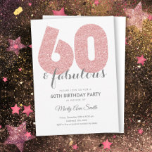 Roos Gold Glitter 60 & Fabulous Birthday Party