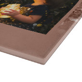 Roos Gold Glitter 6 Foto Collage Family Name Cutt Snijplank (Hoek)