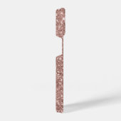 Roos Gold Glitter - Aangepast iPhone Hoesje (Rechterkant)