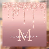 Roos Gold Glitter Aangepaste Letter Naam Venster C Raamsticker (Vel 2)