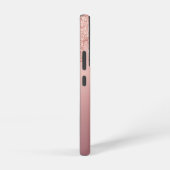 Roos Gold Glitter Aangepaste tekst Naam Gepersonal Samsung Galaxy Hoesje (Rechterkant)