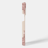 Roos Gold Glitter Aangepaste tekst Naam iPhone Cas iPhone Hoesje (Rechterkant)