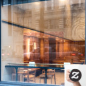 Roos Gold Glitter Aangepaste tekst Naam Venster Cl Raamsticker (Cafe Raam)