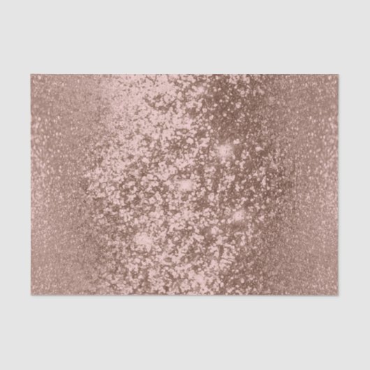 Roos Gold Glitter Achtergrond Tissuepapier (Voorkant)