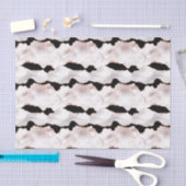 Roos Gold Glitter Agate Black White Swirl Tissuepapier (Craft)