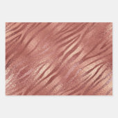 Roos Gold Glitter Animal Print Inpakpapier Vel (Voorkant 2)