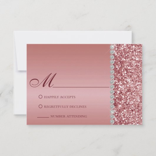 Roos Gold Glitter Bat Mitzvah (Achterkant)