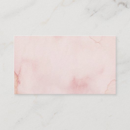 Roos Gold Glitter Bedankt kaarten Visitekaartje (Achterkant)