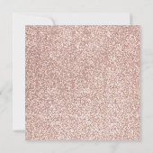 Roos Gold Glitter Bevestigingsplein Kaart (Achterkant)