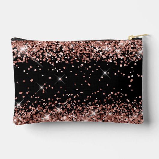 Roos Gold Glitter Black Etui (Achterkant)