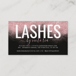 Roos Gold Glitter Black Roze Eyelashes-technicus  Klantenkaartje