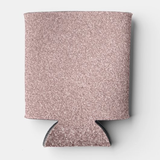 Roos Gold Glitter Blikjeskoeler (Voorkant)