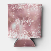 Roos Gold Glitter Blikjeskoeler (Voorkant)