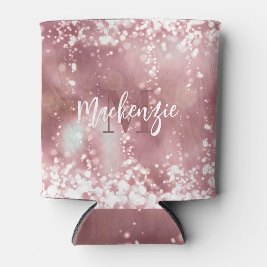 Roos Gold Glitter Blikjeskoeler (Voorkant)