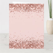 Roos Gold Glitter Blush Happy Jubileum Kaart (Achterkant)