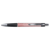 Roos Gold Glitter Blush Ombre Gepersonaliseerde na Pen (Achterkant)