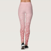 Roos Gold Glitter Blush Ombre Leggings (Achterkant)