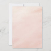 Roos Gold Glitter Blush Pink Floral Vrijgezellenfe Kaart (Achterkant)