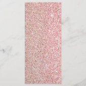 Roos Gold Glitter Blush Pink Floral Weddenschap Me Menu (Achterkant)