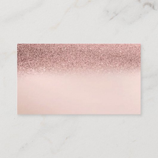 Roos Gold Glitter Bokeh, pompoen Baby shower Informatiekaartje (Achterkant)