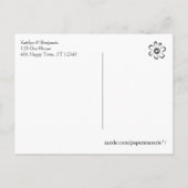Roos Gold Glitter Bokeh Verlovingsfeest Uitnodiging Briefkaart (Achterkant)