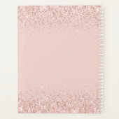 Roos Gold Glitter Boss Lady CEO Blush Pink Planner (Achterkant)