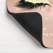 Roos Gold Glitter Branding Beauty Studio Lashes Muismat (Hoek)