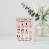 Roos Gold Glitter Brows Nazorg Icon Visitekaartje (Staand voorkant)