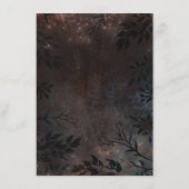 Roos Gold Glitter Bruiloft Informatie Gast Informatiekaartje (Achterkant)