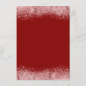 Roos Gold Glitter Bruiloft Informatie Gast Informatiekaartje (Achterkant)