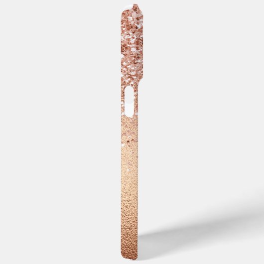Roos Gold Glitter Case-Mate iPhone Case (Achterkant / Rechts)