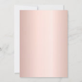 Roos Gold Glitter Cheers Verjaardag Kaart (Achterkant)