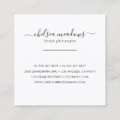 Roos Gold Glitter Circle Logo Visitekaartje (Achterkant)