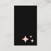 Roos Gold Glitter Cleaning Service Bewaring Servic Contactkaartje (Achterkant)