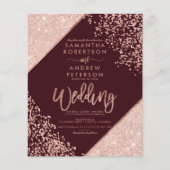 Roos gold glitter confetti (Voorkant)