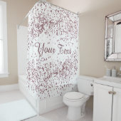 Roos Gold glitter confetti Douchegordijn (In situ)